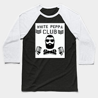 White Peppa Club Baseball T-Shirt